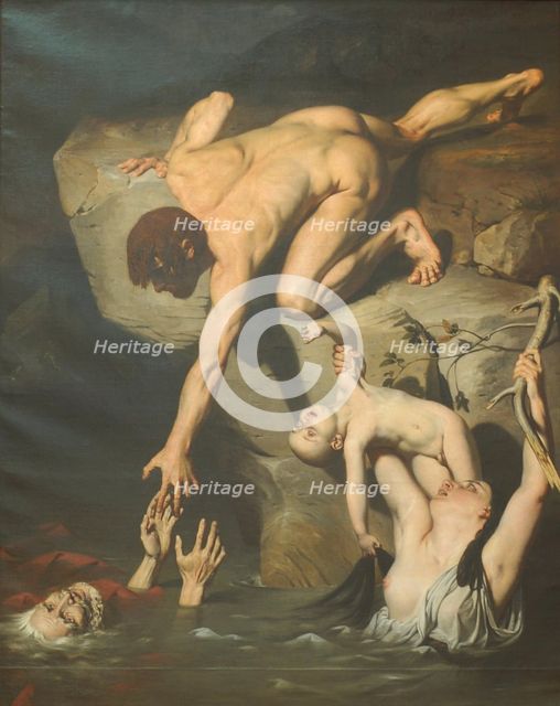 The Deluge. Artist: Court, Joseph-Désiré (1797-1865)