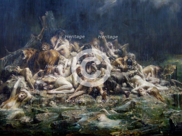 The Deluge. Artist: Comerre, Léon-François (1850-1916)