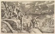 The Deluge. Creator: Attributed to Monogrammist 9 (Italian)