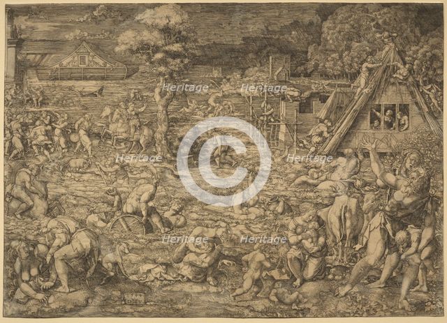 The Deluge. Creator: Dirk Vellert (Netherlandish, 1480/85-1547).