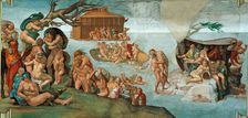 The Deluge (Sistine Chapel ceiling in the Vatican), 1508-1512. Creator: Buonarroti, Michelangelo (1475-1564)