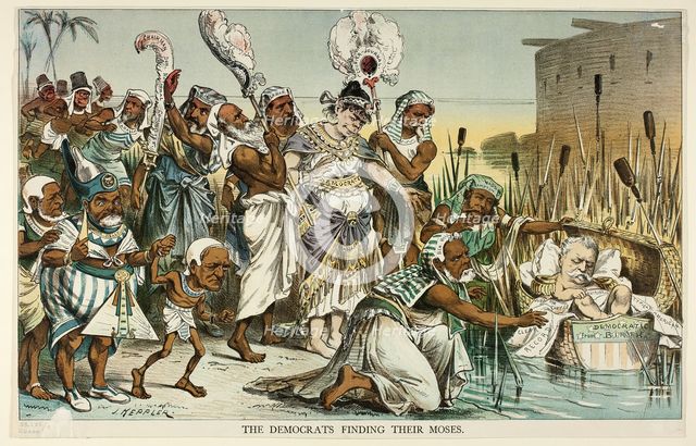 The Democrats Finding Their Moses, from Puck, n.d. Creator: Joseph Keppler.
