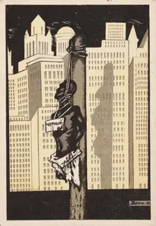 The Democracy of Mr. Lynch , End 1930s. Creator: Deni (Denisov), Viktor Nikolaevich (1893-1946)