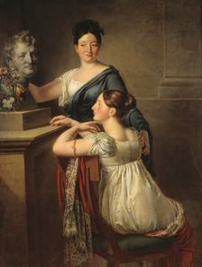 The Demoiselles Charlotte Jeanette and Anne Sofie Laurent, 1815. Creator: Per Krafft the Younger