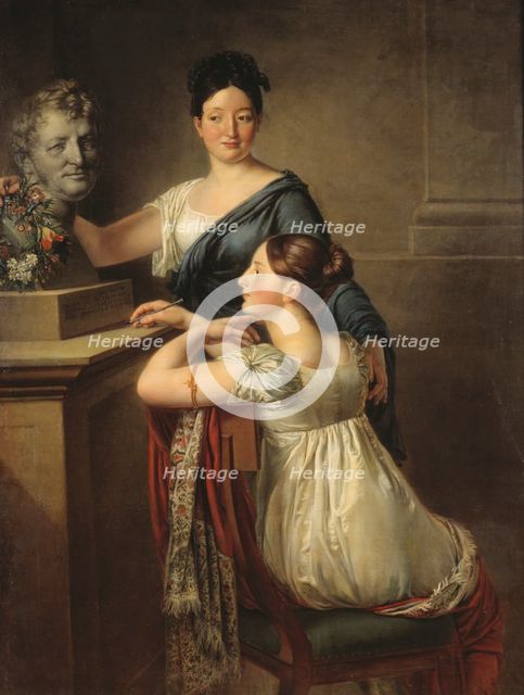 The Demoiselles Charlotte Jeanette and Anne Sofie Laurent, 1815. Creator: Per Krafft the Younger.