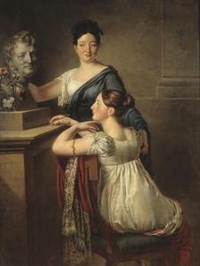 The Demoiselles Charlotte Jeanette and Anne Sofie Laurent, 1815. Creator: Per Krafft the Younger