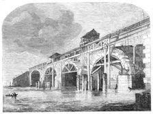 The demolition of Old Westminster-Bridge, 1860. Creator: Unknown