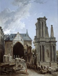 The demolition of the Church of the Feuillants 1805. Artist: Hubert Robert