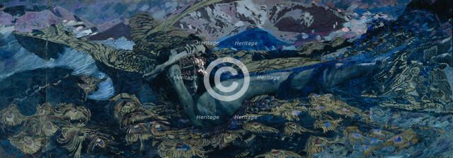 The Demon downcast, 1902. Artist: Vrubel, Mikhail Alexandrovich (1856-1910)