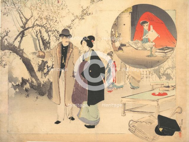 The Demon Gold (Konjiki yasha), ca. 1903. Creator: Mizuno Toshikata.
