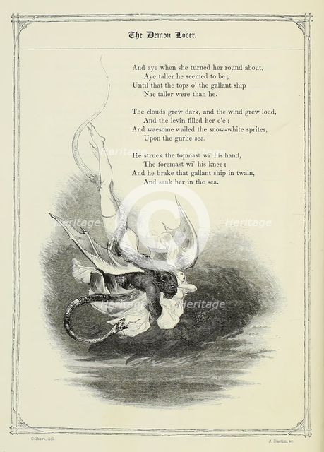 The Demon Lover, 1842.  Creator: J Bastin.