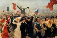The Demonstration of 17th October, 1905 c1900-1930. Artist: Il'ya Repin