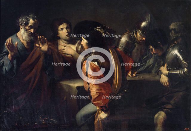 'The Denial of Saint Peter', 17th century.  Artist: Valentin de Boulogne
