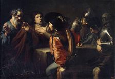 The Denial of Saint Peter 17th century. Artist: Valentin de Boulogne