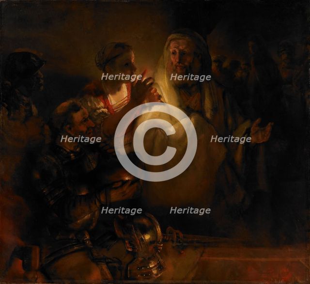 The Denial of Saint Peter, 1660. Artist: Rembrandt van Rhijn (1606-1669)