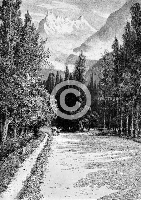 'The Dent du Midi from the Valley of the Rhone', 1900. Artist: Unknown