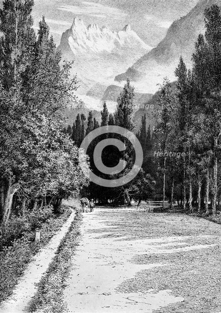 'The Dent du Midi from the Valley of the Rhone', 1900. Artist: Unknown