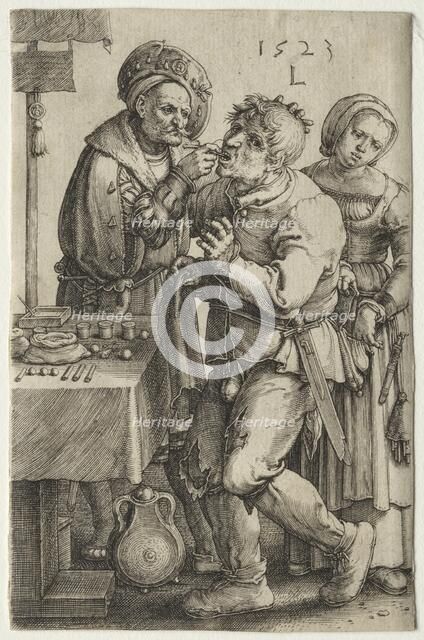 The Dentist, 1523. Creator: Lucas van Leyden (Dutch, 1494-1533).