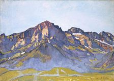 The Dents Blanches at Champéry in the Morning Sun, 1916. Creator: Hodler, Ferdinand (1853-1918)