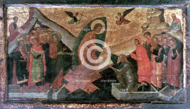 'The Descent', 16th century. Artist: Michel Damaskinos 