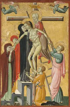 The Descent from the Cross, 1300. Creator: Master of Forli