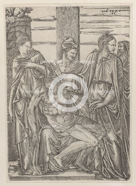 The descent from the cross, 1565. Creator: Bartolommeo da Brescia.