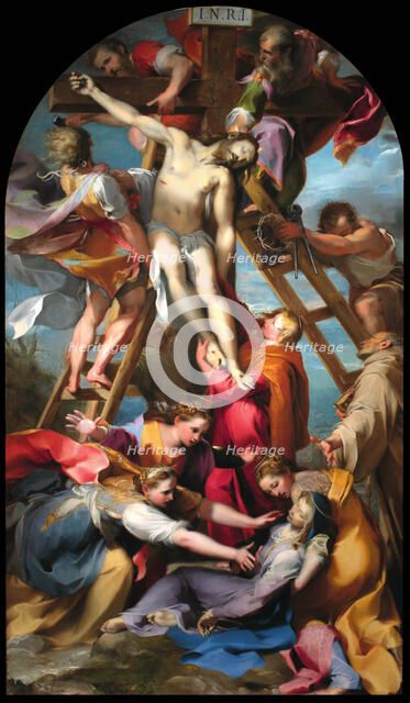 The Descent from the Cross, 1569. Creator: Barocci, Federigo (1528-1612).