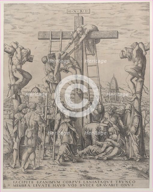 The Descent from the Cross, 1570. Creator: Mario Cartaro.