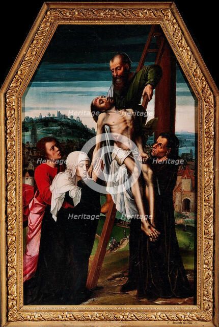 The Descent from the Cross, 1528. Creator: Benson, Ambrosius (1495-1550).