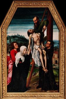 The Descent from the Cross, 1528. Creator: Benson, Ambrosius (1495-1550)