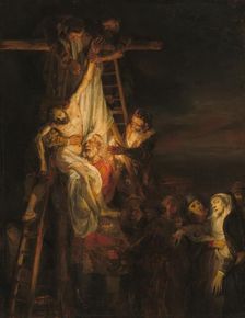 The Descent from the Cross, 1650/1652. Creators: Constantijn van Renesse, Workshop of Rembrandt