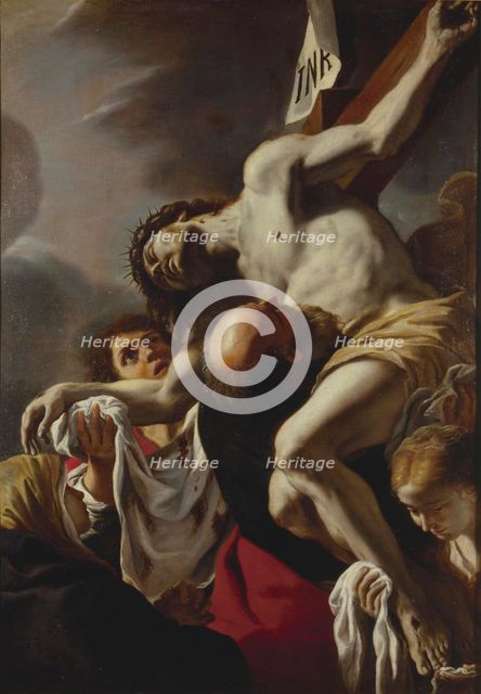 The Descent from the Cross, 1680s. Creator: Preti, Mattia (1613-1699).