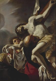The Descent from the Cross, 1680s. Creator: Preti, Mattia (1613-1699)