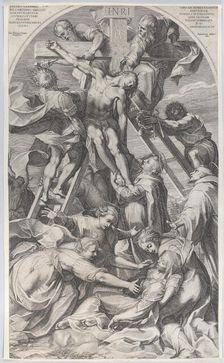 The Descent from the Cross, 1606. Creator: Francesco Villamena
