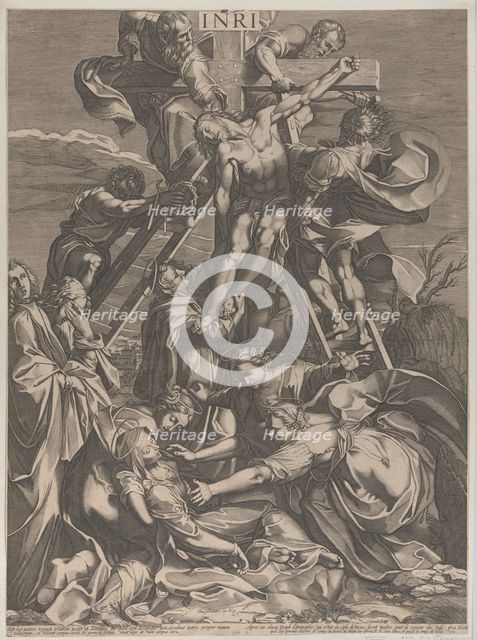 The Descent from the Cross, 1615-31. Creator: Charles David.