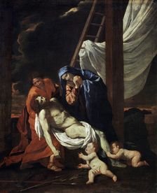 The Descent from the Cross 1620s. Artist: Nicolas Poussin