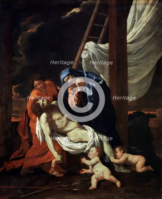 'The Descent from the Cross', 1620s. Artist: Nicolas Poussin