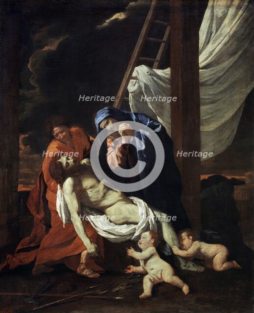 'The Descent from the Cross', 1620s. Artist: Nicolas Poussin
