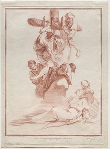 The Descent from the Cross, 1773. Creator: Gilles Demarteau (French, 1722-1776)