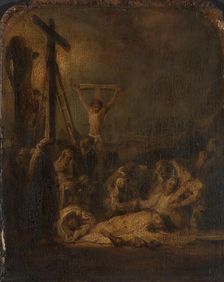 The Descent from the Cross, copy after Rembrandt, probably 18th century. Creator: Unknown