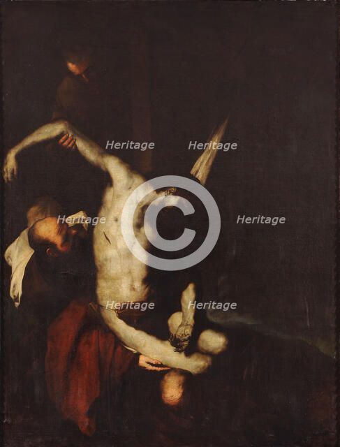 The Descent from the Cross. Artist: Giordano, Luca (1632-1705)