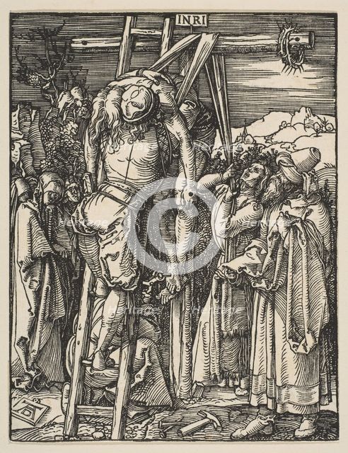 The Descent from the Cross, from The Small Passion, ca. 1509. Creator: Albrecht Durer.
