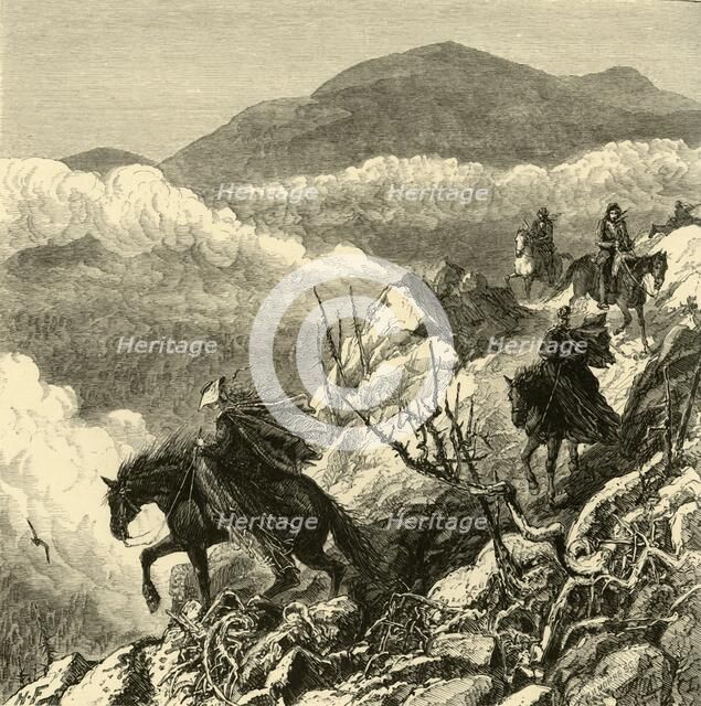 'The Descent from Mount Washington', 1872.  Creator: W.H. Morse.