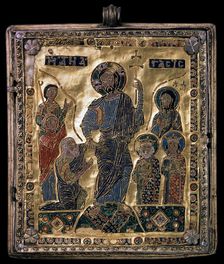 The Descent into Hell 12th century. Artist: Byzantine Master