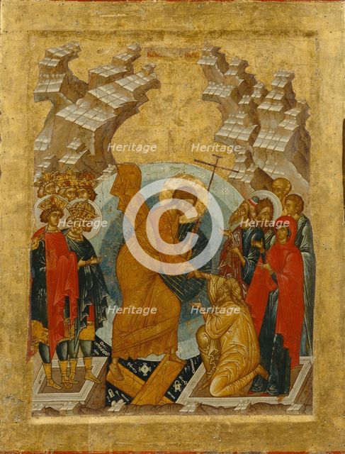 The Descent into Hell. Artist: Russian icon  