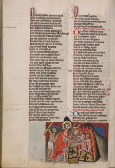 The Descent into Limbo; Weltchronik, about 1400-1410. Creator: Unknown