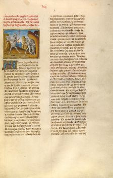 The Descent into Limbo; Miroir Historial, about 1475. Creator: Unknown