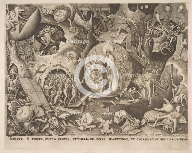 The Descent of Christ Into Limbo, 1551. Creator: Pieter van der Heyden.