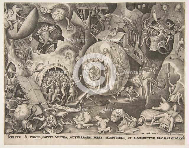 The Descent of Christ Into Limbo, ca. 1561. Creator: Pieter van der Heyden.