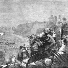 "The Descent of the Danes", by Mr. Bell Scott, 1861. Creator: Unknown